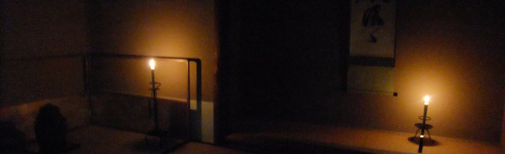 飯台で朝茶事の風景